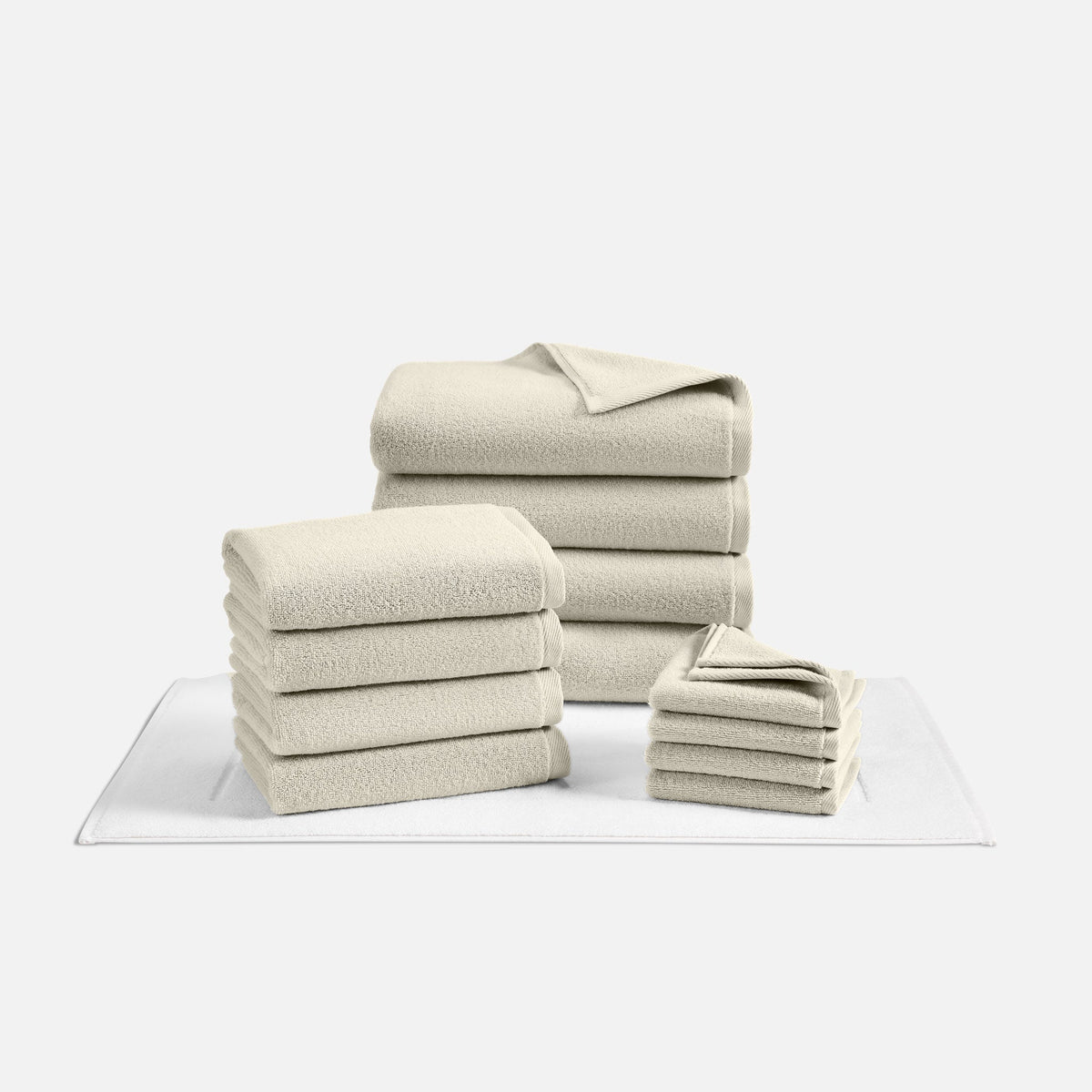 Plush Turkish Cotton Towel Move-In Bundle - Pebble