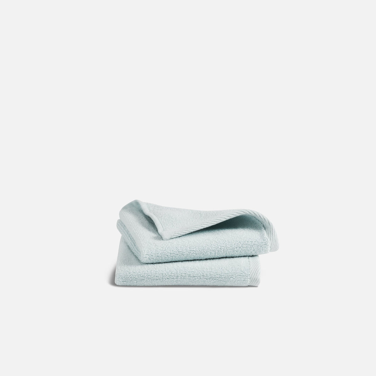 Plush Turkish Cotton Washcloths - Sky