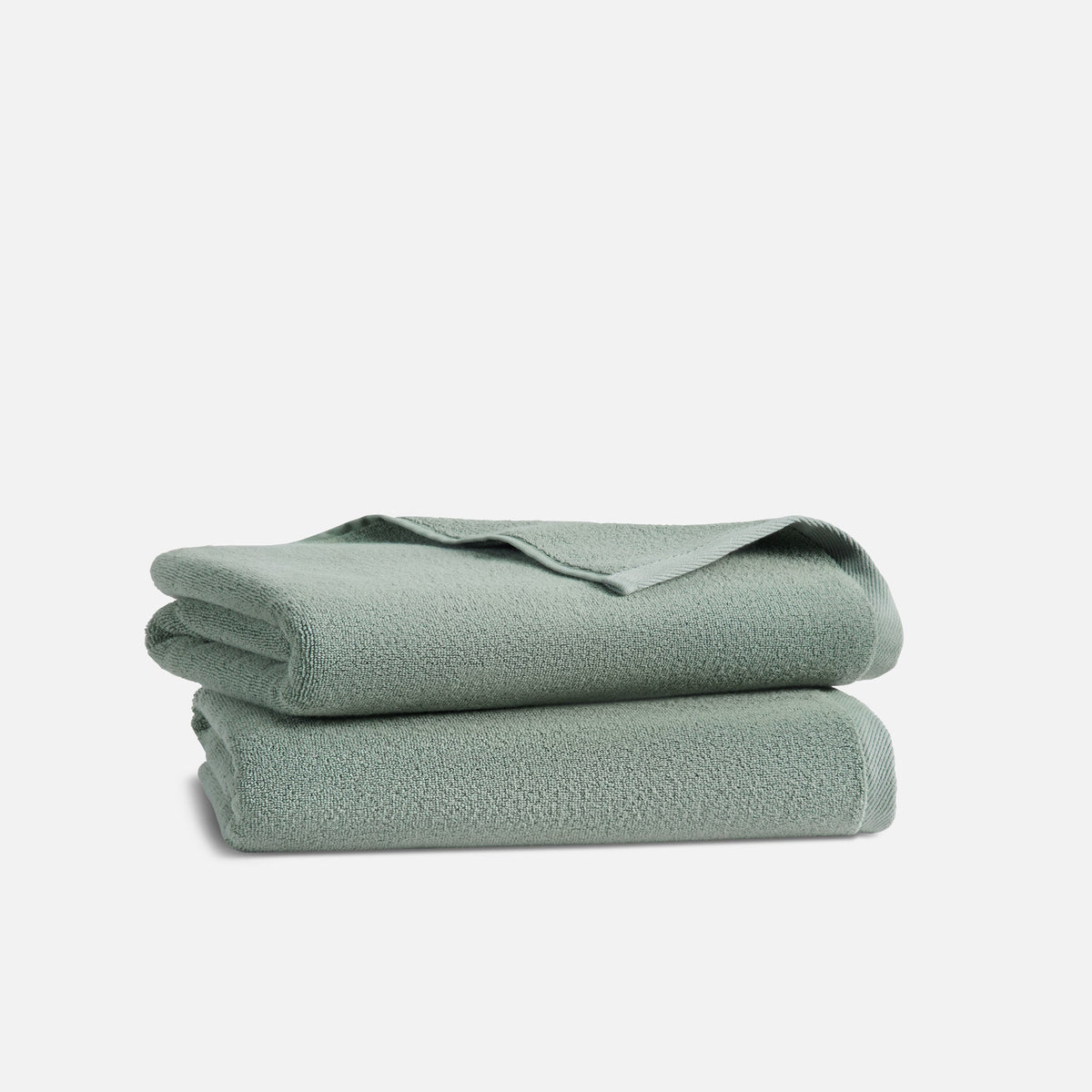 Plush Turkish Cotton Bath Towels Set of 2 - Agave