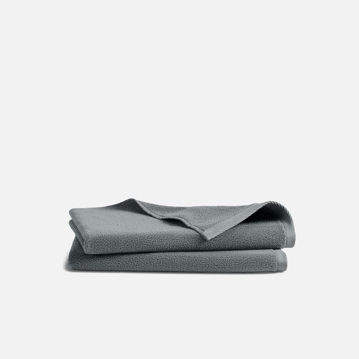 Plush Turkish Cotton Hand Towels - Slate