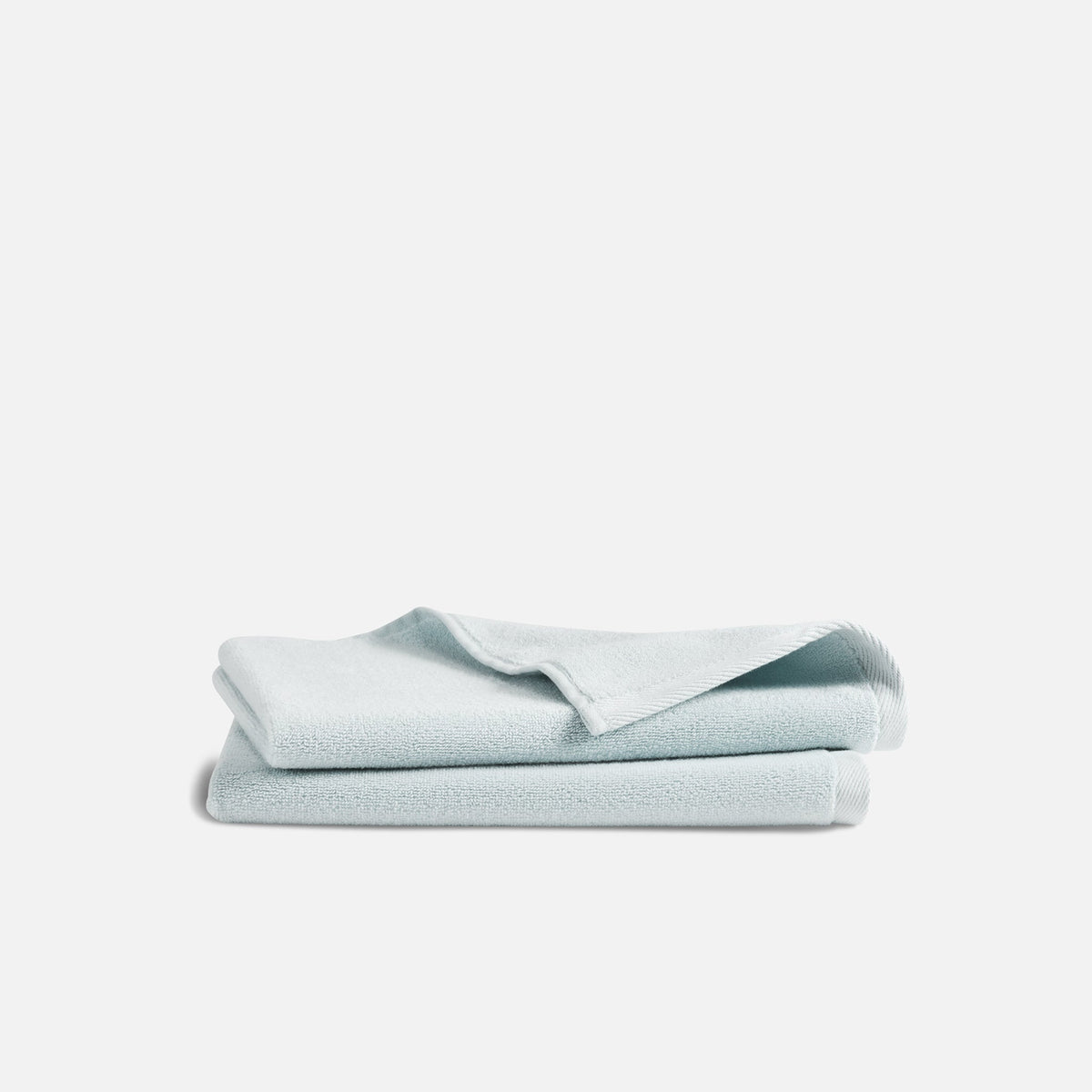 Plush Turkish Cotton Hand Towels - Sky