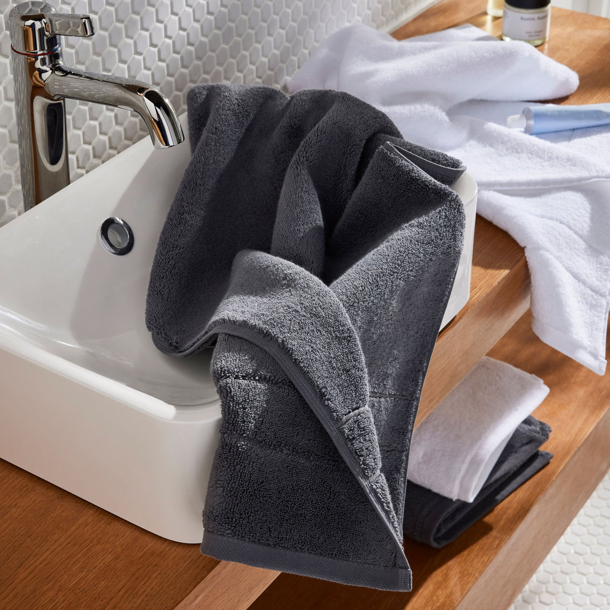 Super-Plush Turkish Cotton Hand Towels Set of 2 - Last Call - Image 10