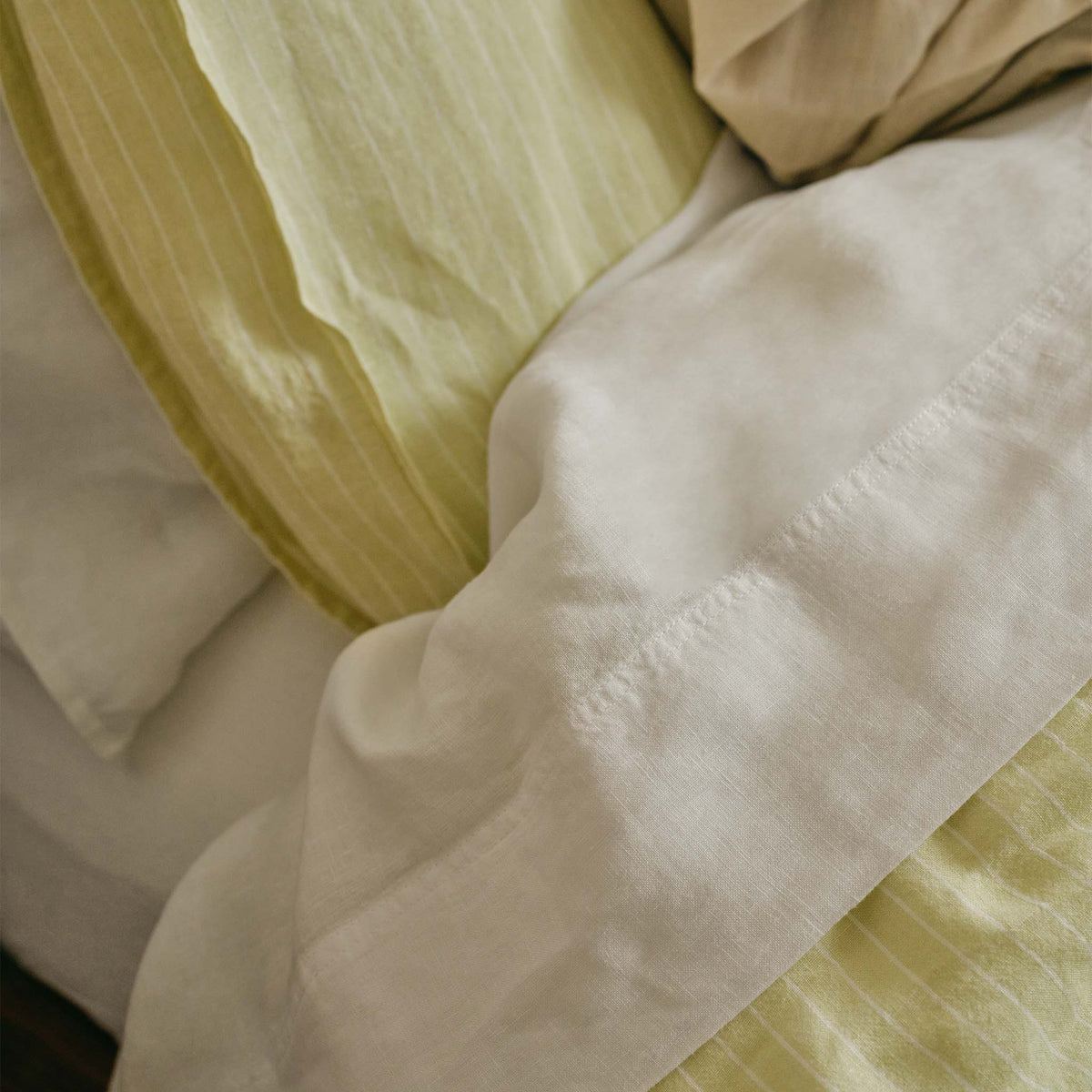 Set of 2 Washed European Linen Core Sheet Set Bundle - Image 8