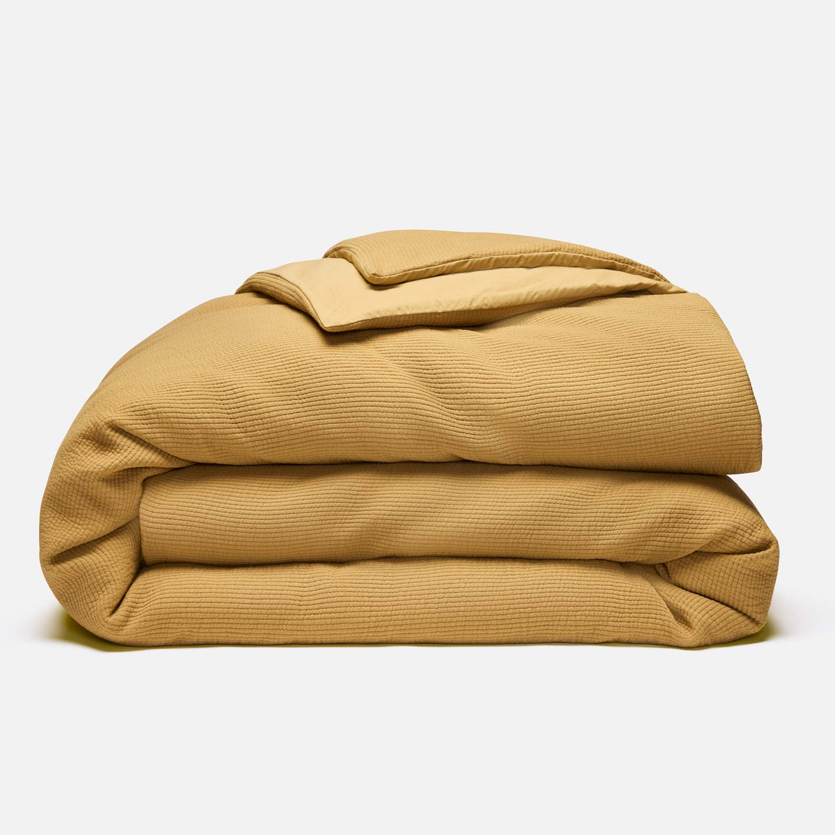 Ribbed Matelasse Duvet Cover - Last Call - Umber