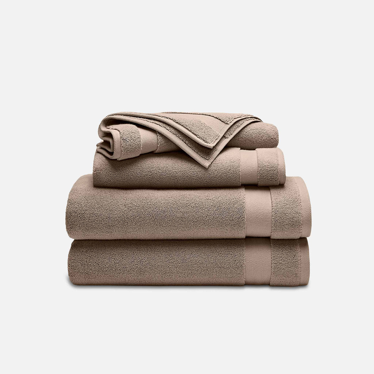 Super-Plush Turkish Cotton Bath Towel Bundle - Oak