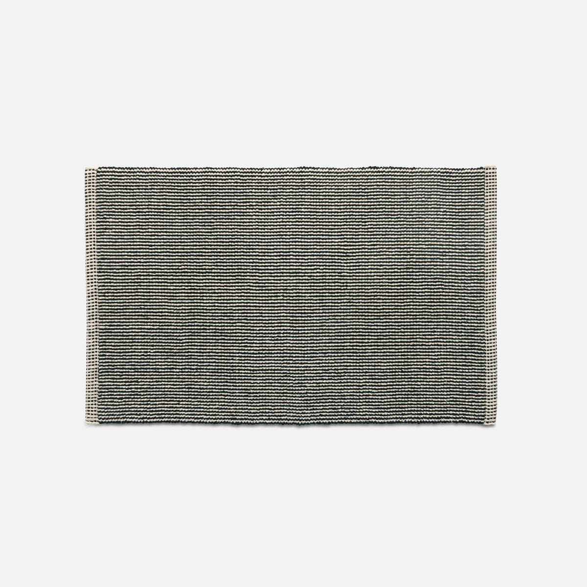Handwoven Bath Rug - Black / Rug