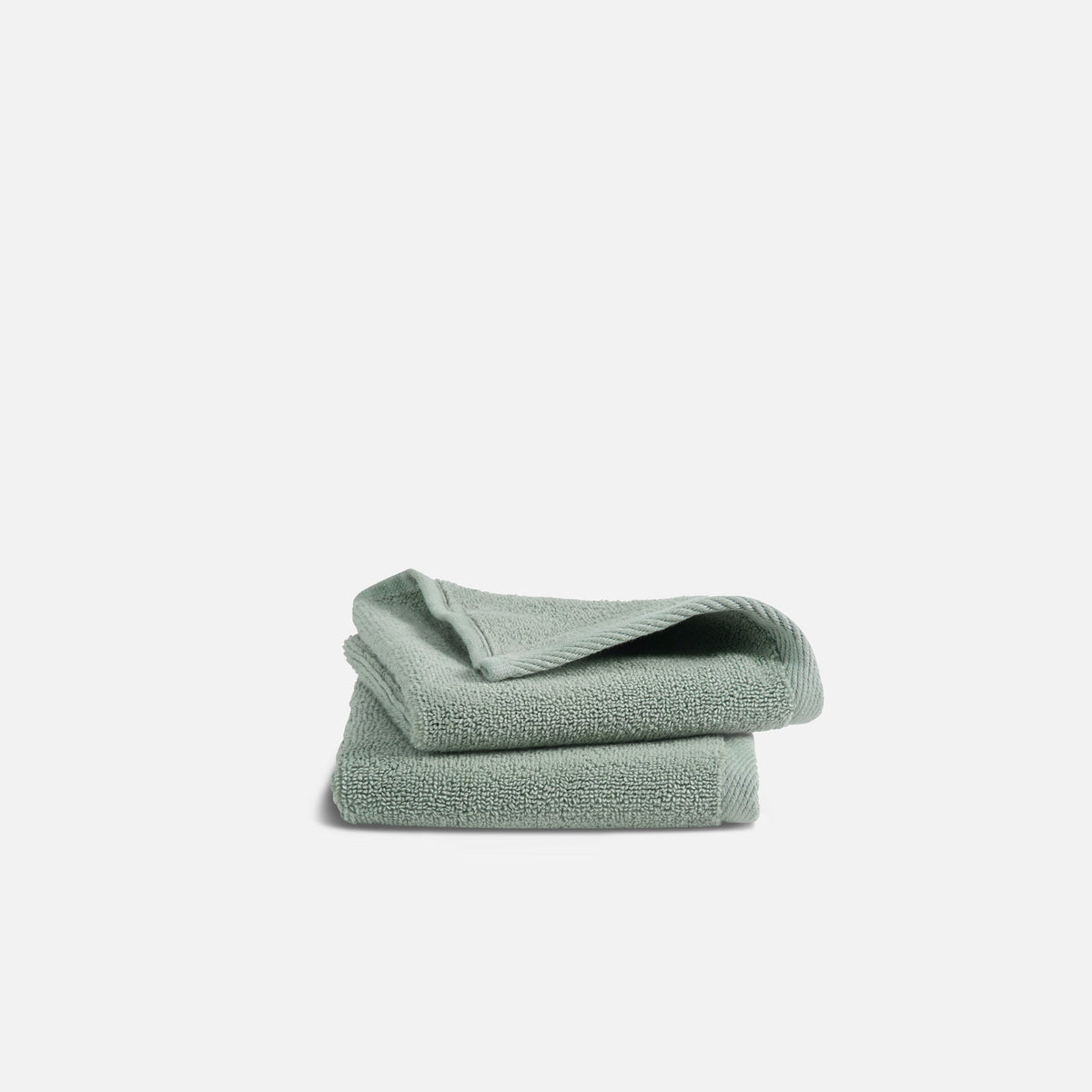 Plush Turkish Cotton Washcloths - Agave