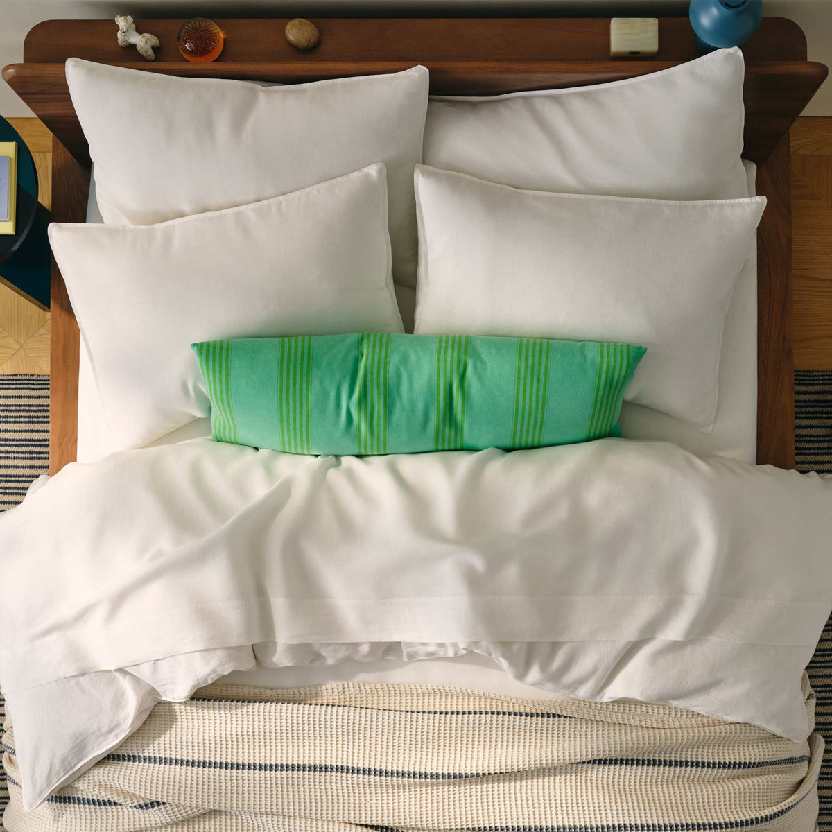 Washed European Linen Lumbar Pillow Cover - Image 39