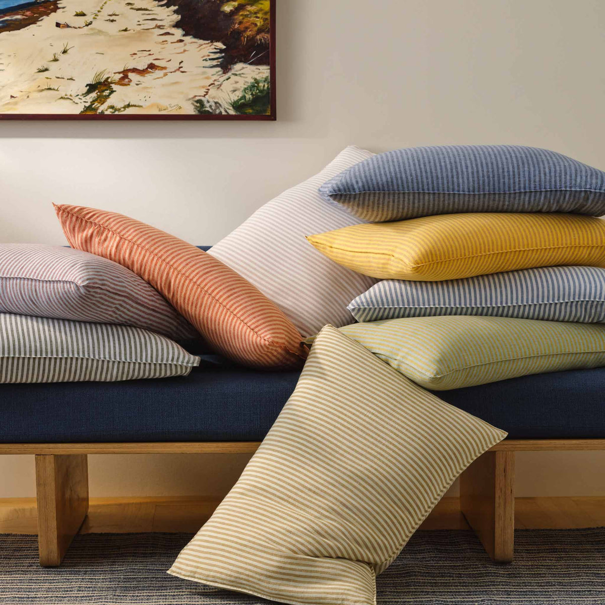 Set of 2 Washed European Linen Core Sheet Set Bundle - Image 128