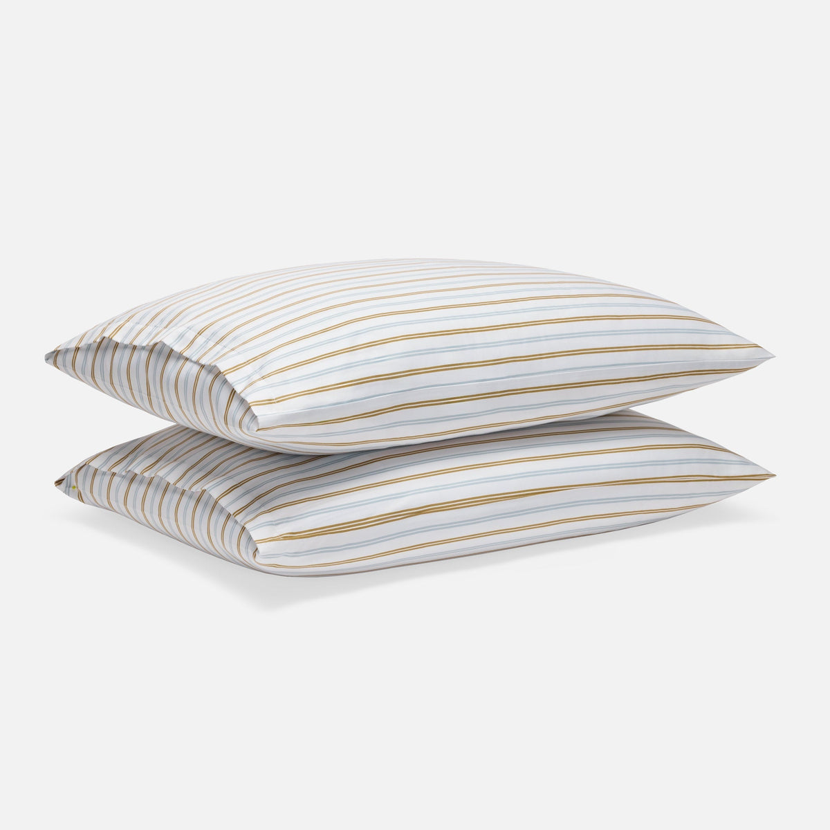 Luxe Sateen Pillowcase Set - Last Call - Tandem Stripe in Dried Grass