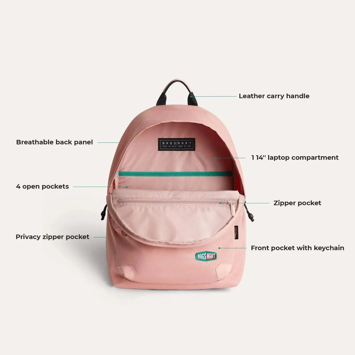 Cordura® Campus Backpack with Laptop Sleeve - Image 4