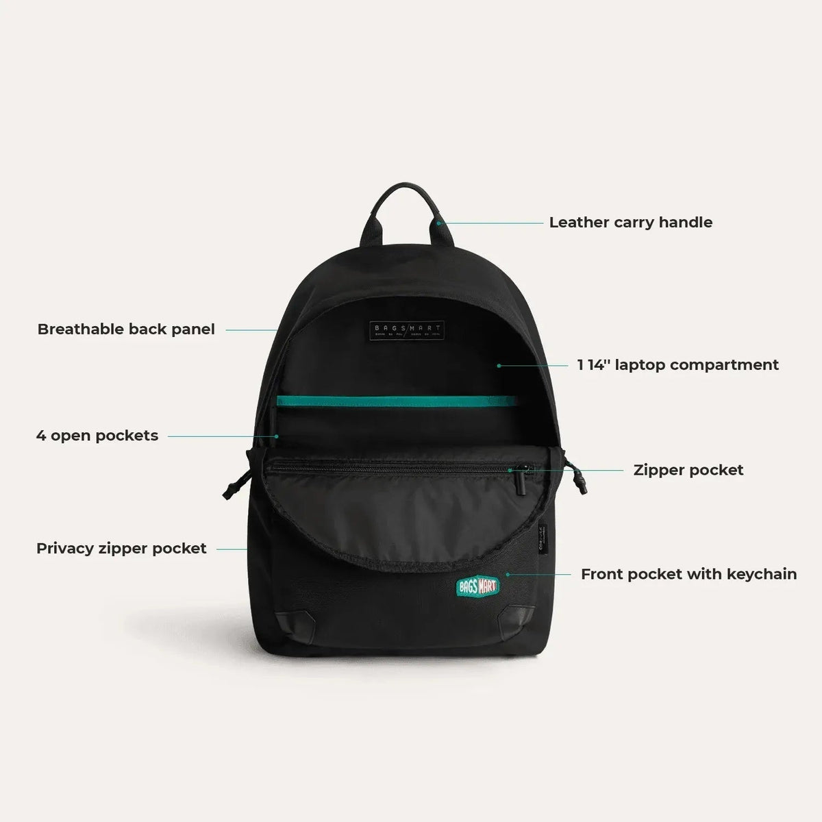 Cordura® Campus Backpack with Laptop Sleeve - Image 22