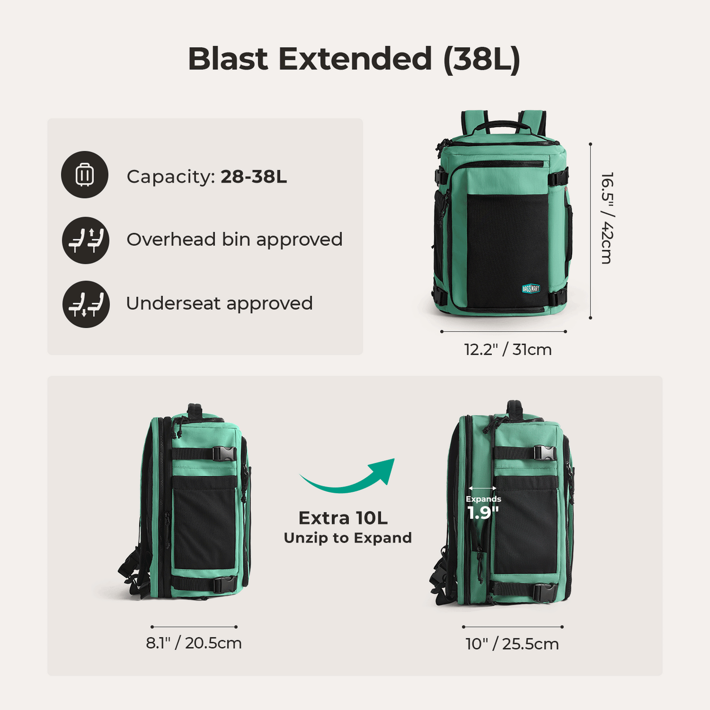 Blast Mesh Travel Backpack - Image 15