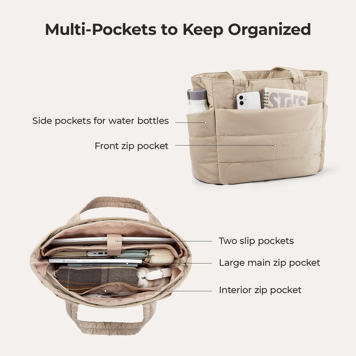 The Bubble 20L Puffy 15.6" Laptop Work Tote - Image 39
