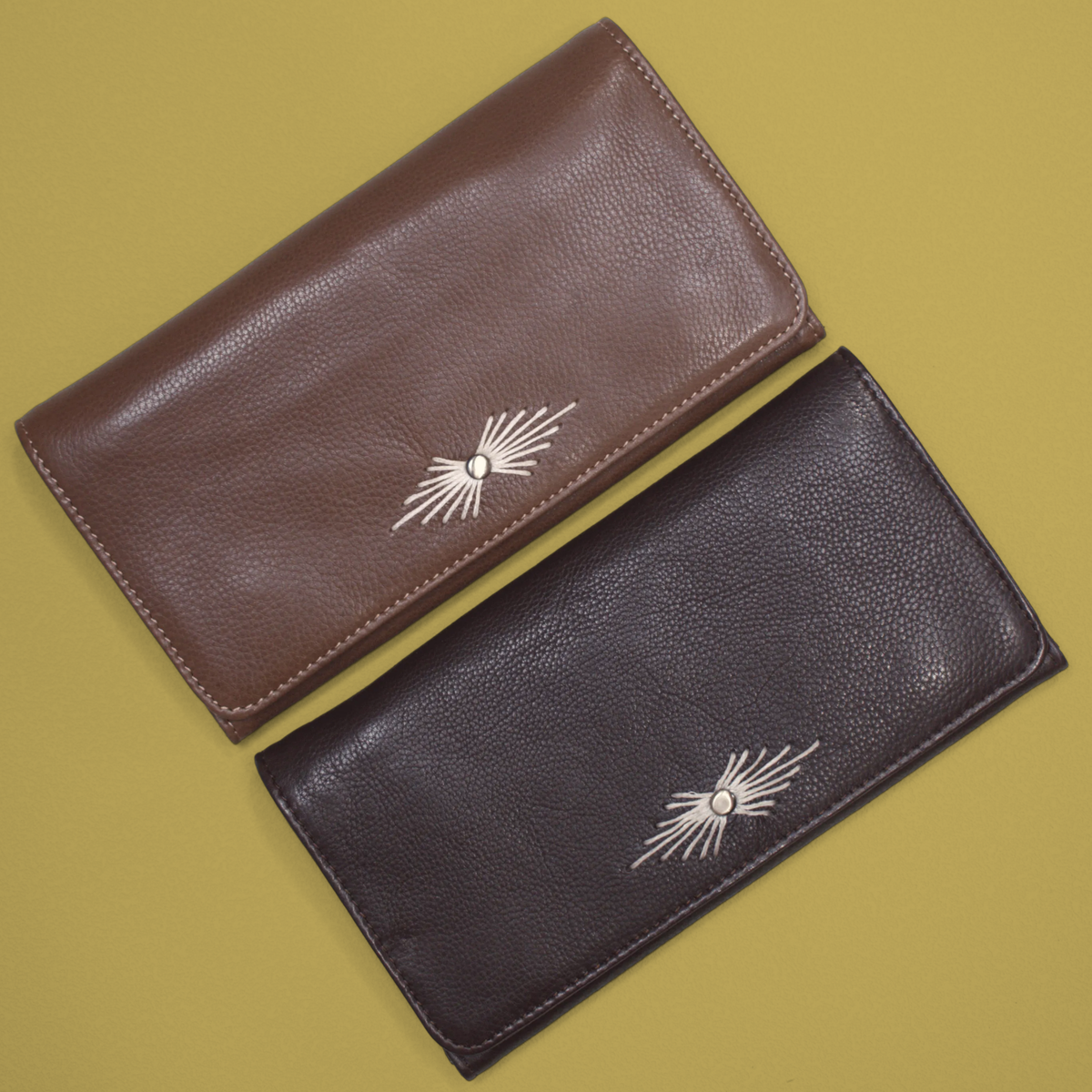 Barb Milled Leather Wallet - Image 8