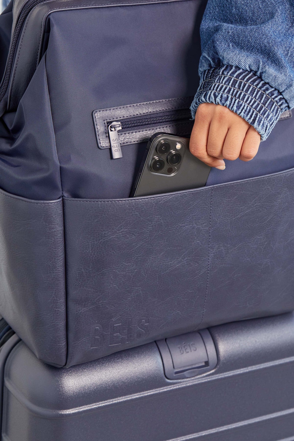 The Backpack Diaper Bag in Navy - Image 14