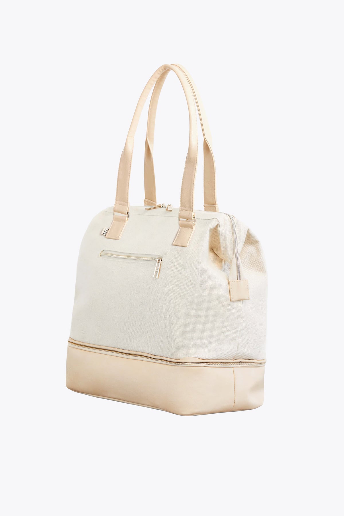 The Convertible Mini Weekender in Beige - Image 7