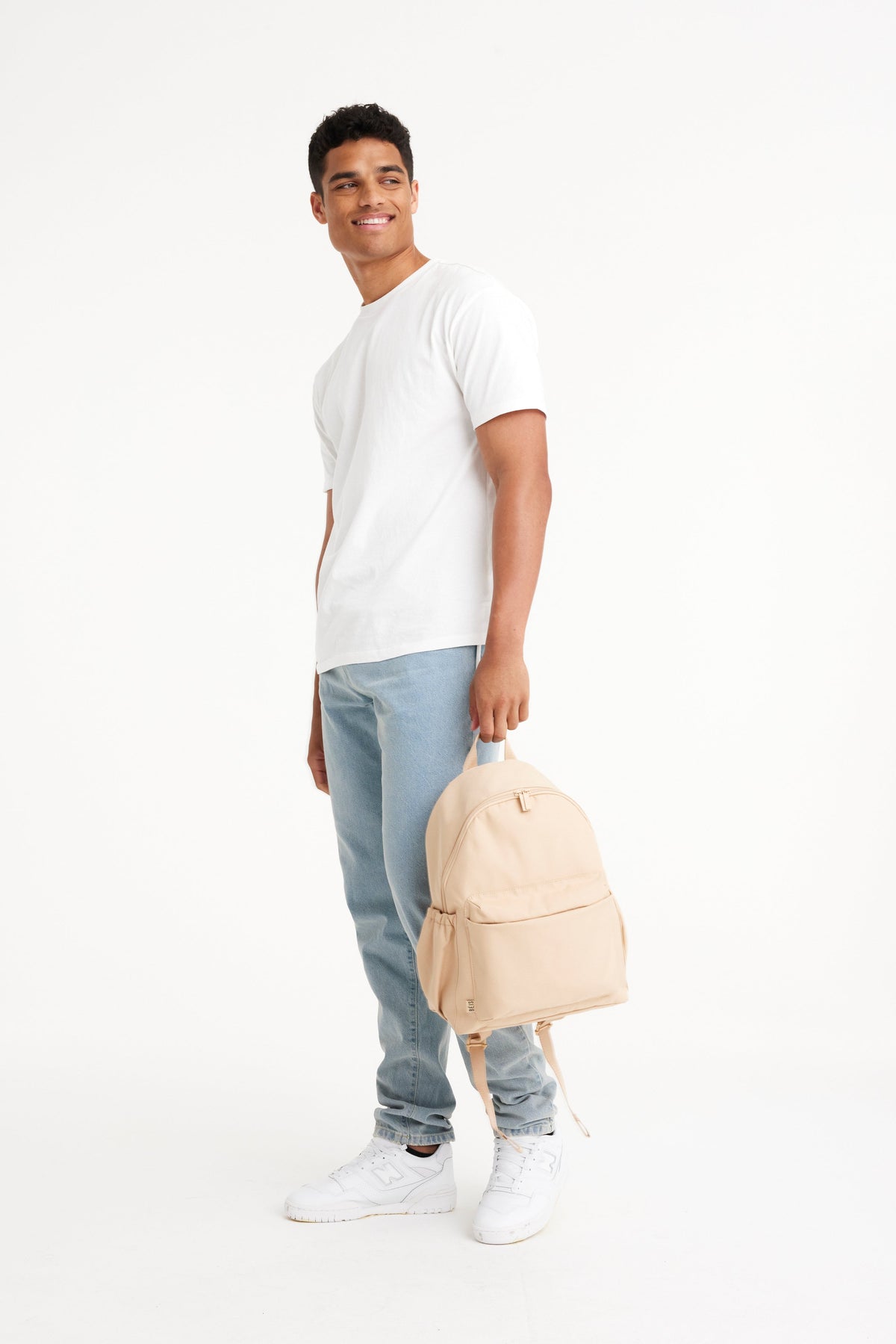 The BÉISics Backpack in Beige - Image 5