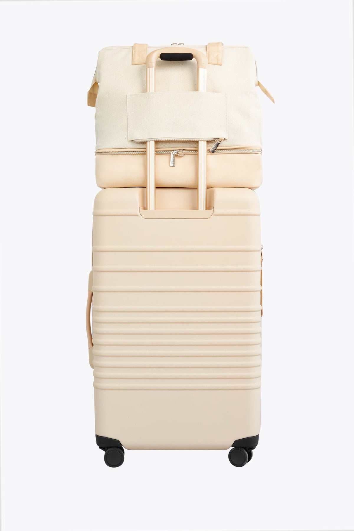The Convertible Mini Weekender in Beige - Image 5