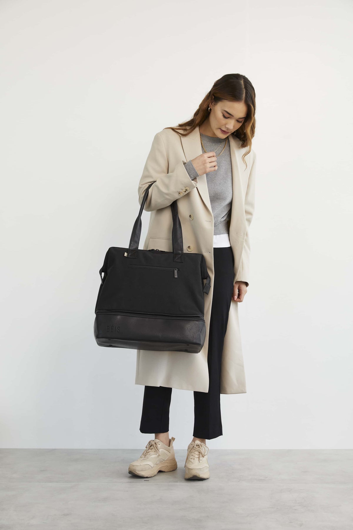 The Convertible Mini Weekender in Black - Image 5