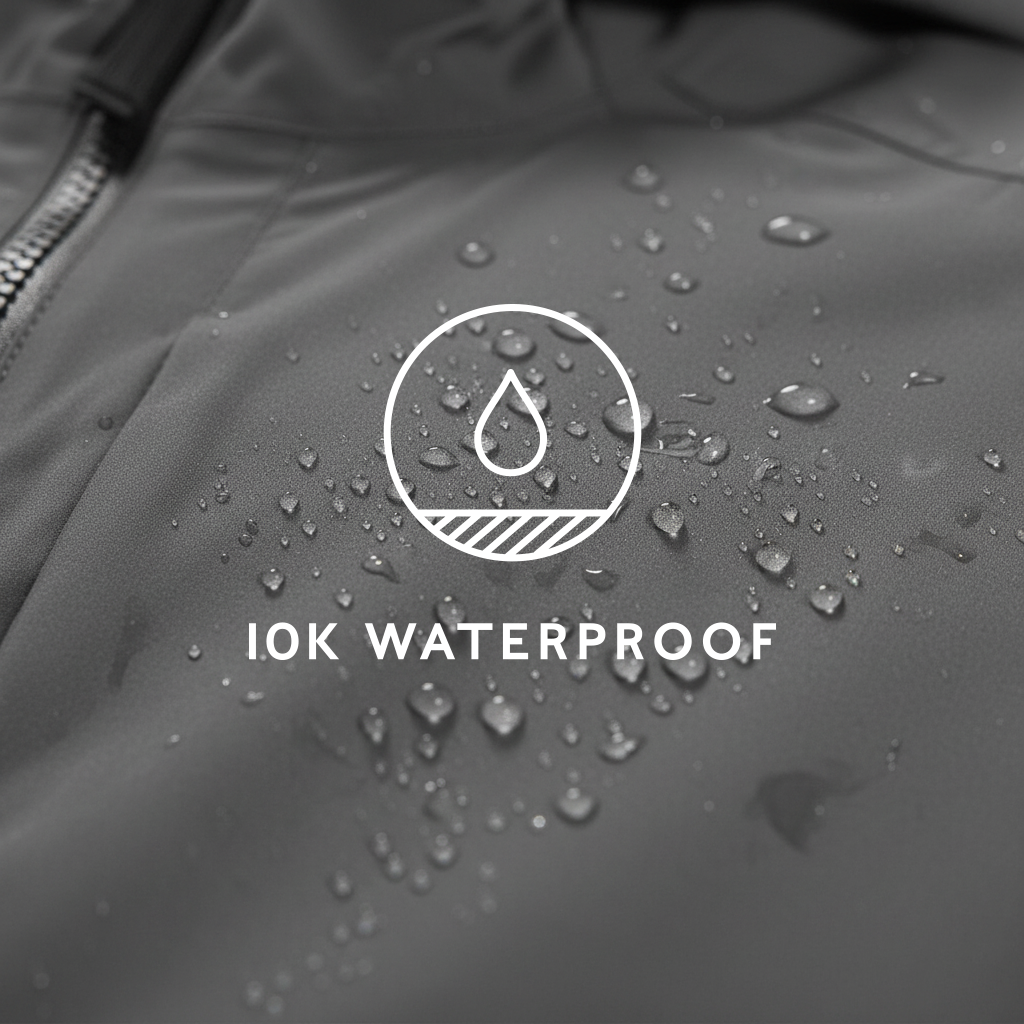 Brigsteer Mens Waterproof Jacket - Soot Grey - Image 7