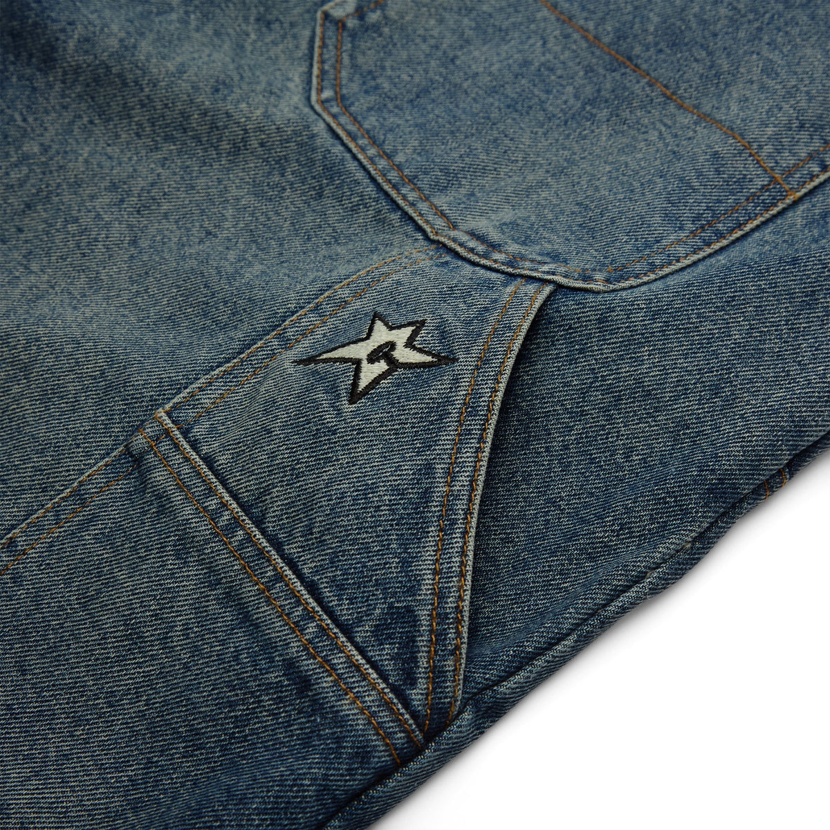 Carpet Company C-Star Double Knee Shorts (Blue) - Image 6