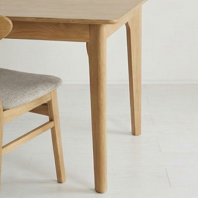 Wright Oak Rectangular Extendable Dining Table - Image 6