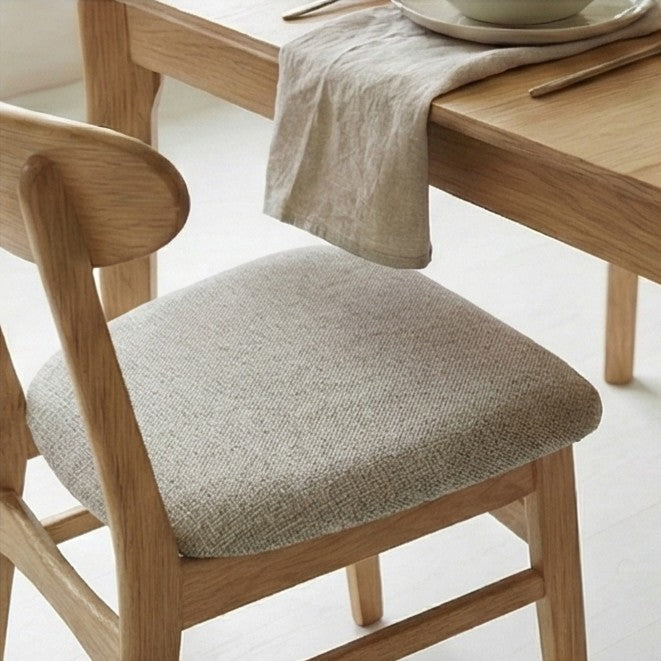Wright Oak Rectangular Extendable Dining Table - Image 7