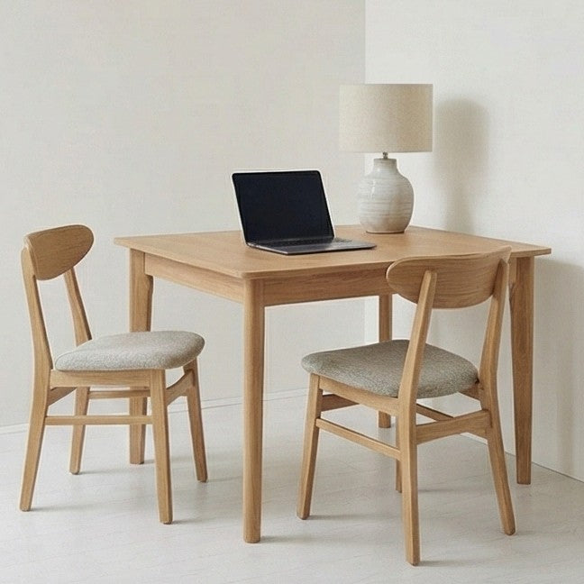 Wright Oak Rectangular Extendable Dining Table - Image 3