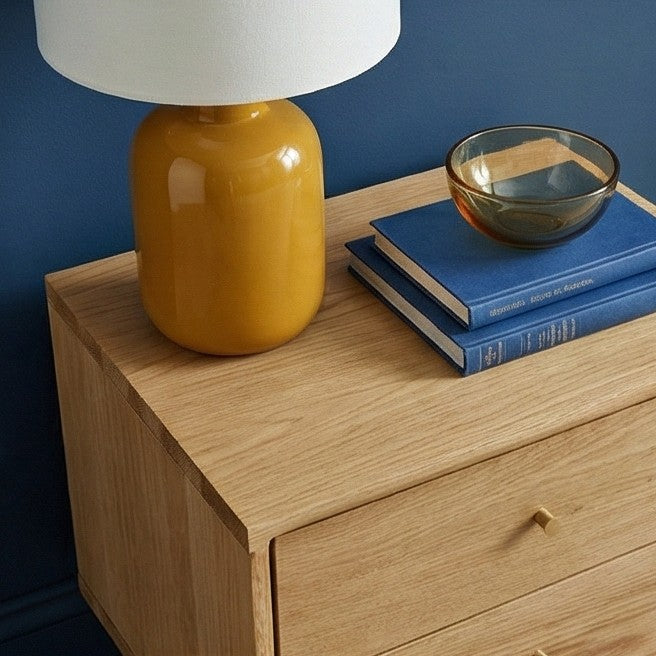 Wright Oak Bedside Table - Image 6