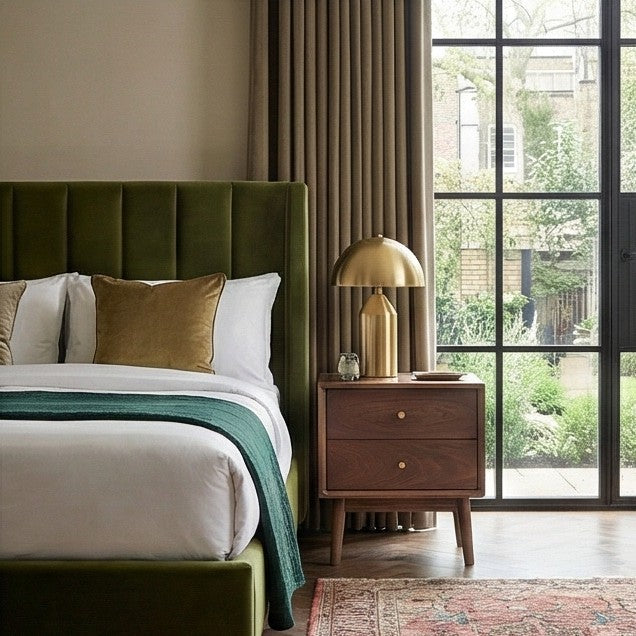 Wright Walnut Bedside Table - Image 6