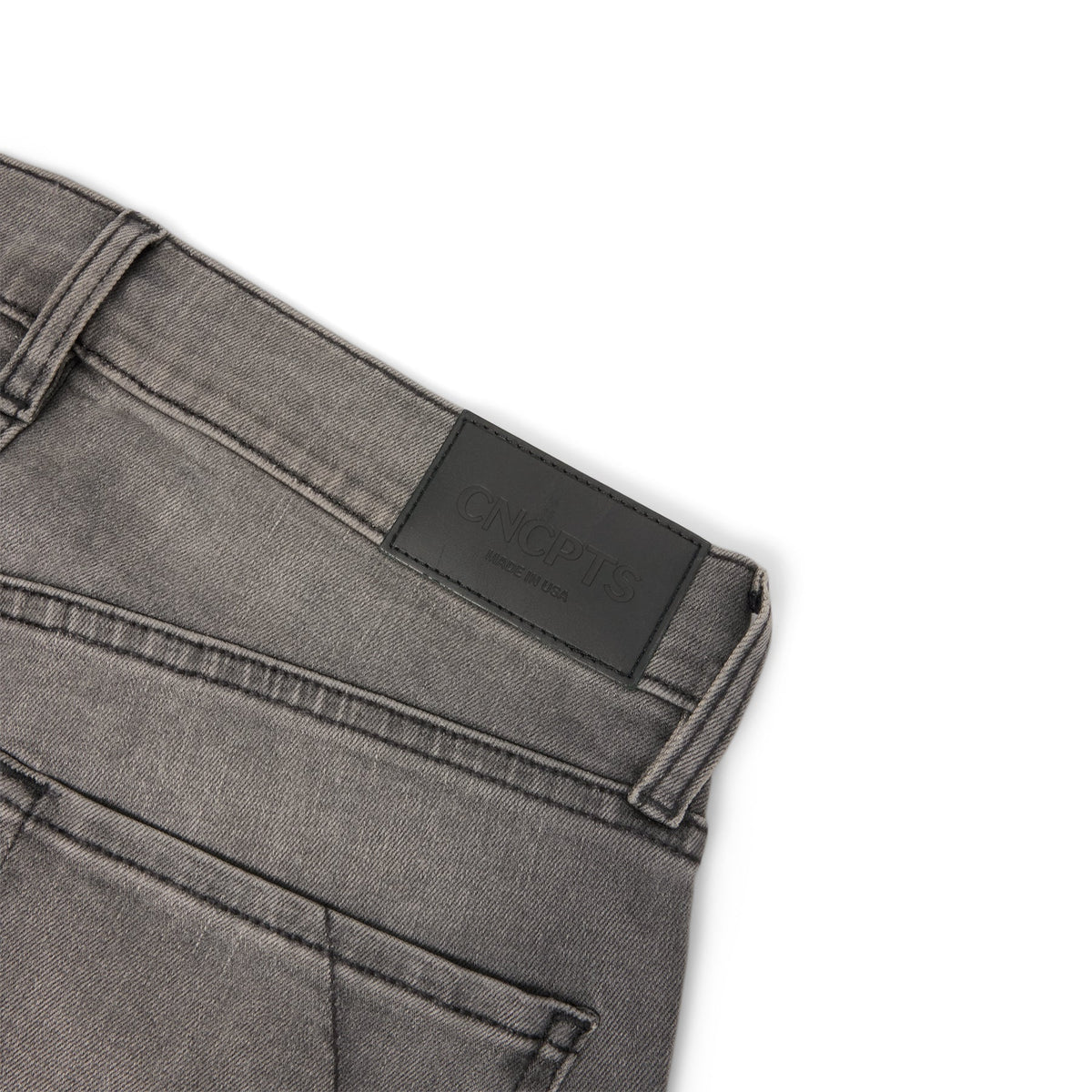 CNCPTS Coated Straight Denim (Black/Grey) - Image 4