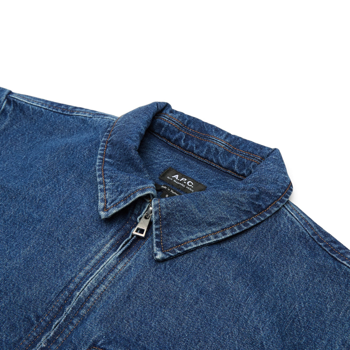 A.P.C. Blouson Fabrizio Zippe (Washed indigo) - Image 3