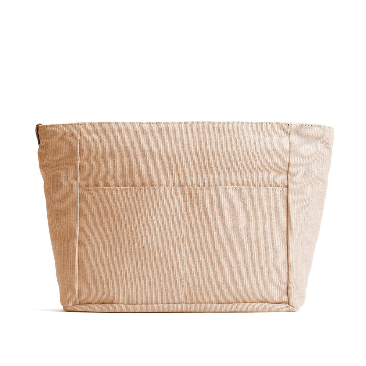 Canvas Purse Organizer - Sesame / Zipper / Medium