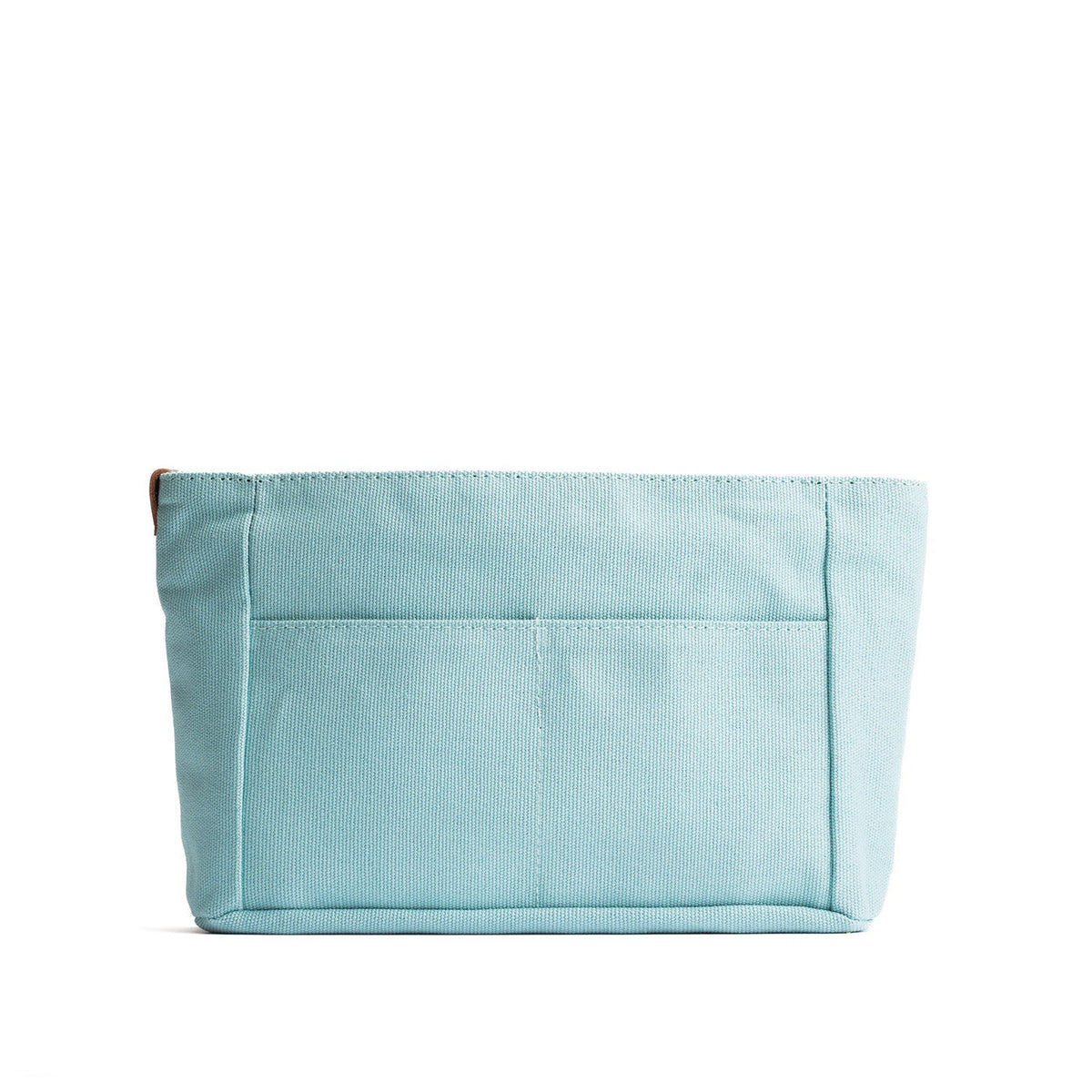 Canvas Purse Organizer - Dusty Blue / Zipper / Small