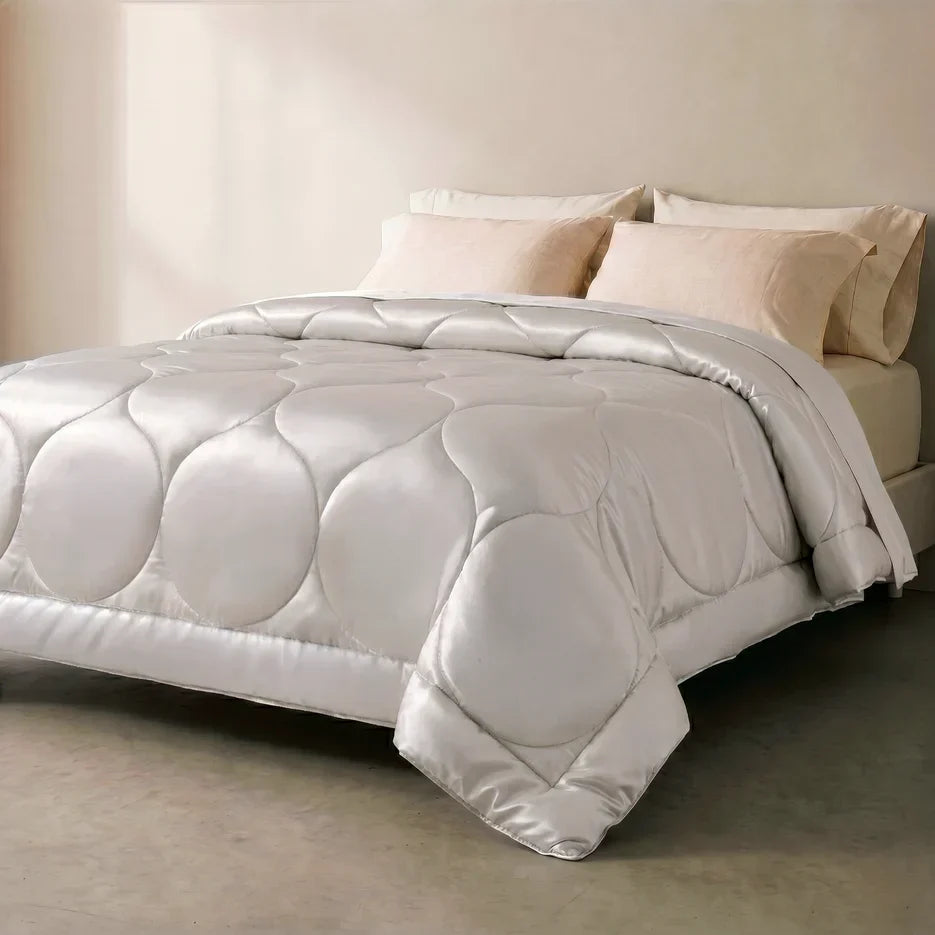 Fluffy comfort without the heat. - Heirloom Silver