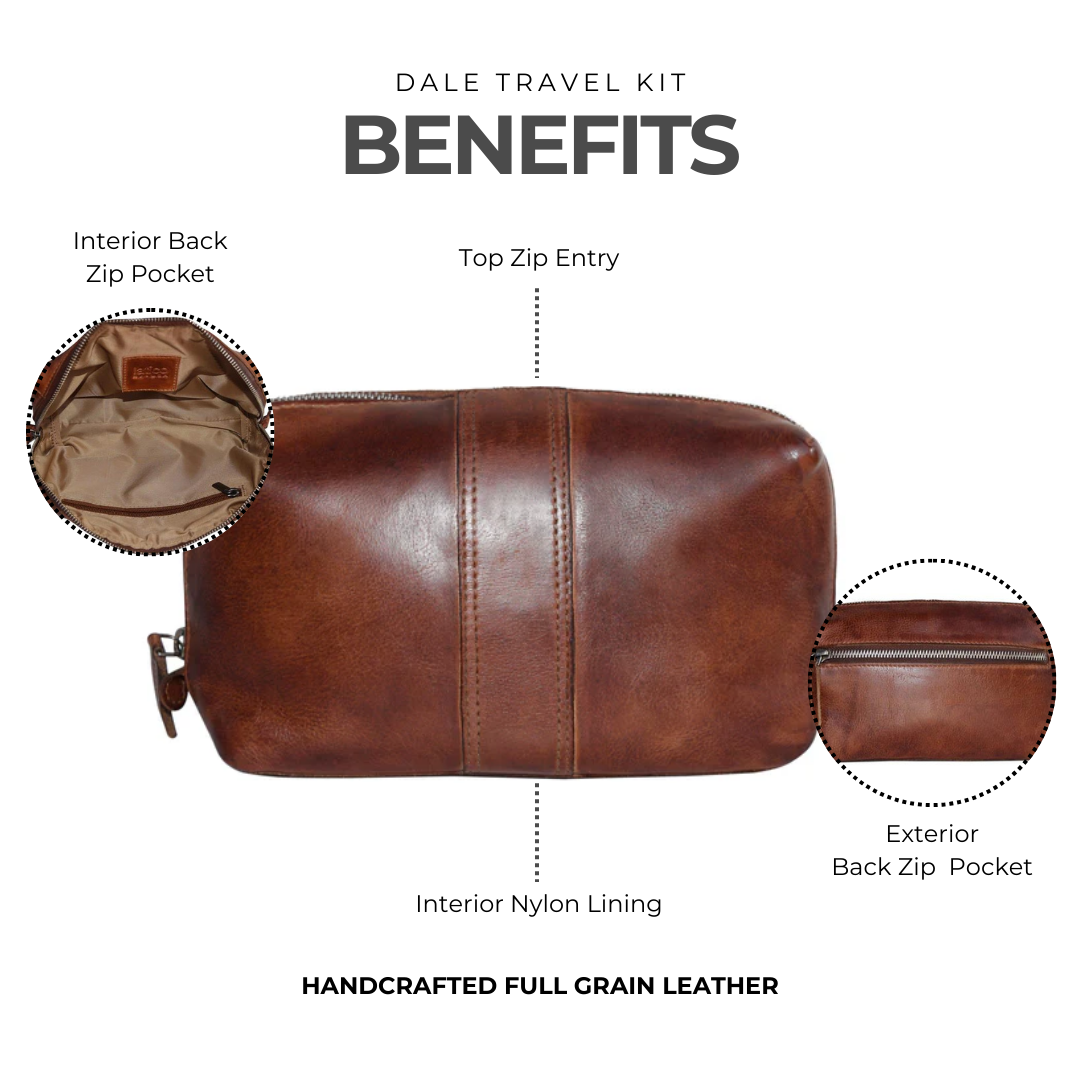 Dale Leather Travel Kit - Image 5