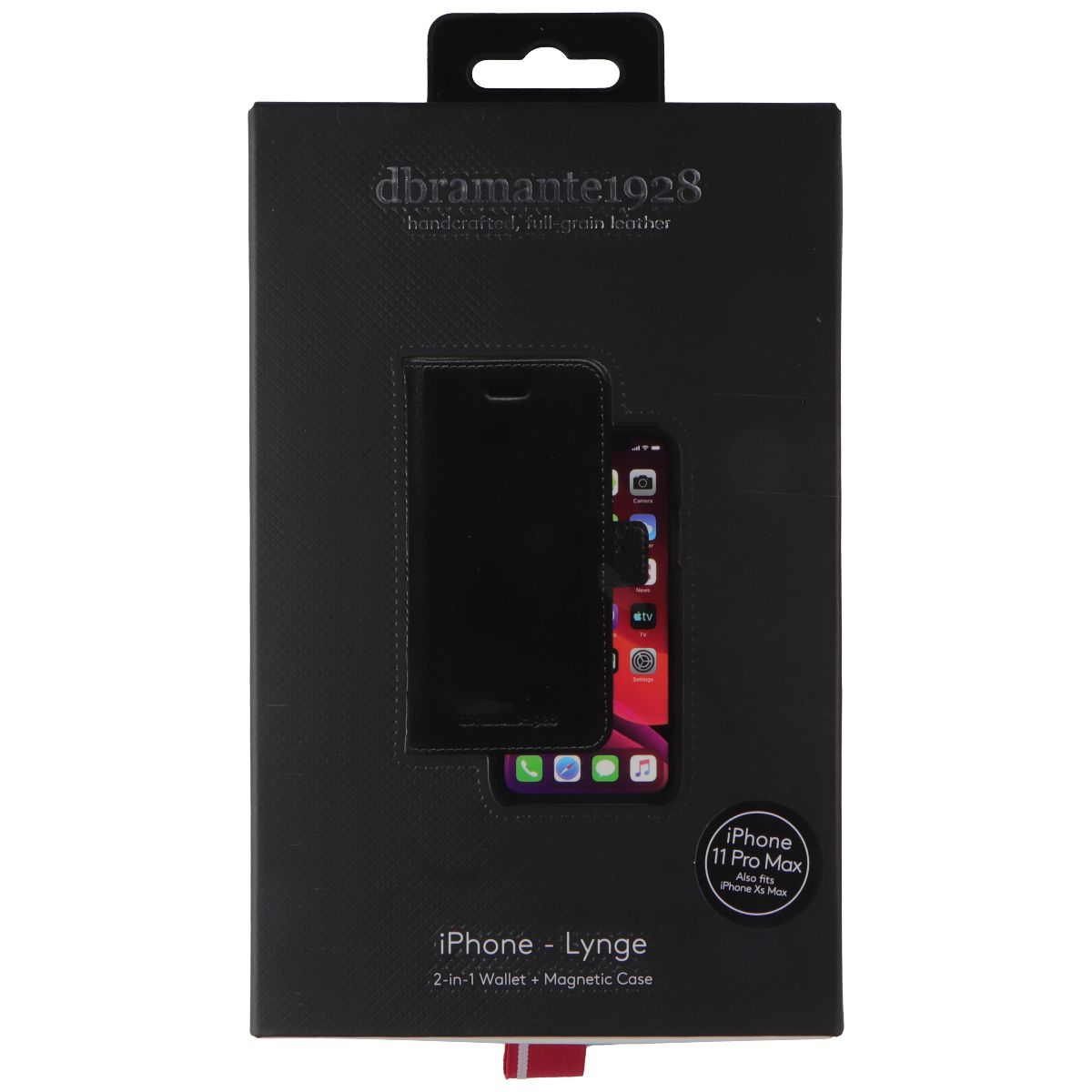 dbramante1928 Lynge 2-in-1 Wallet Case for iPhone 11 Pro Max / XS Max - Black - New