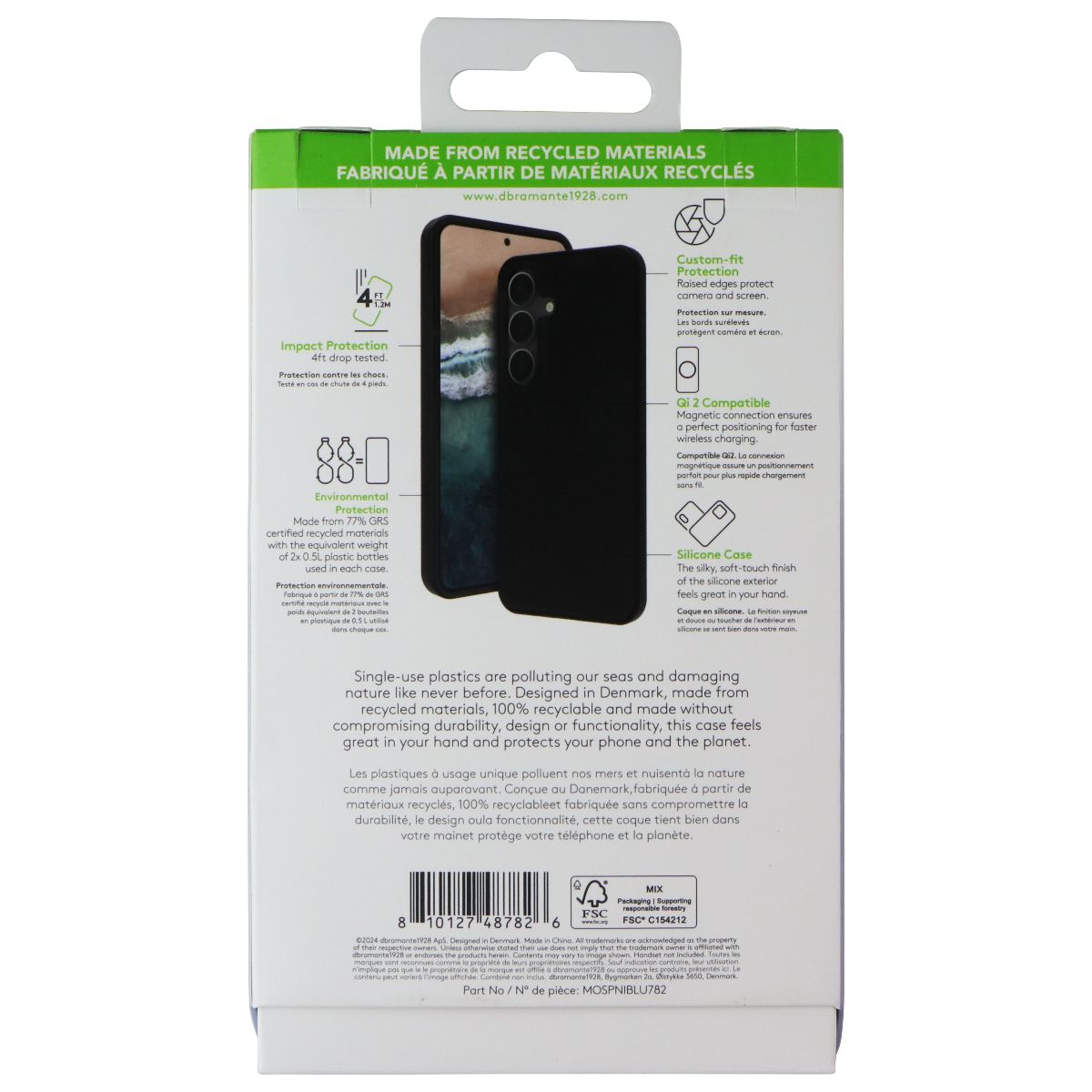 Dbramante1928 Monaco Qi2 Magnetic Case for Samsung Galaxy (S25+) - Night Black - New - Image 2