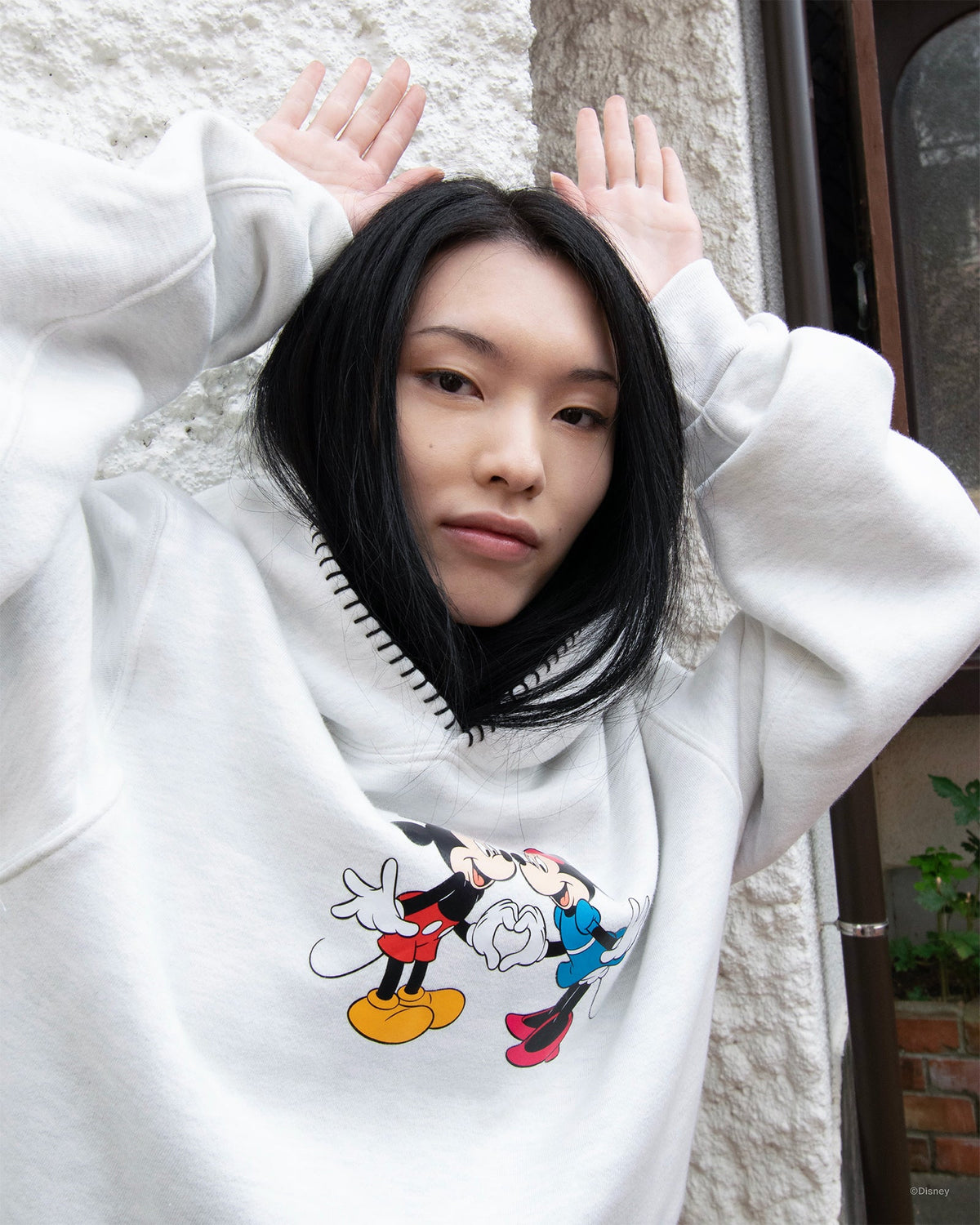 Mickey Mouse and Minnie Mouse Heart Fleece Hoodie - Image 3