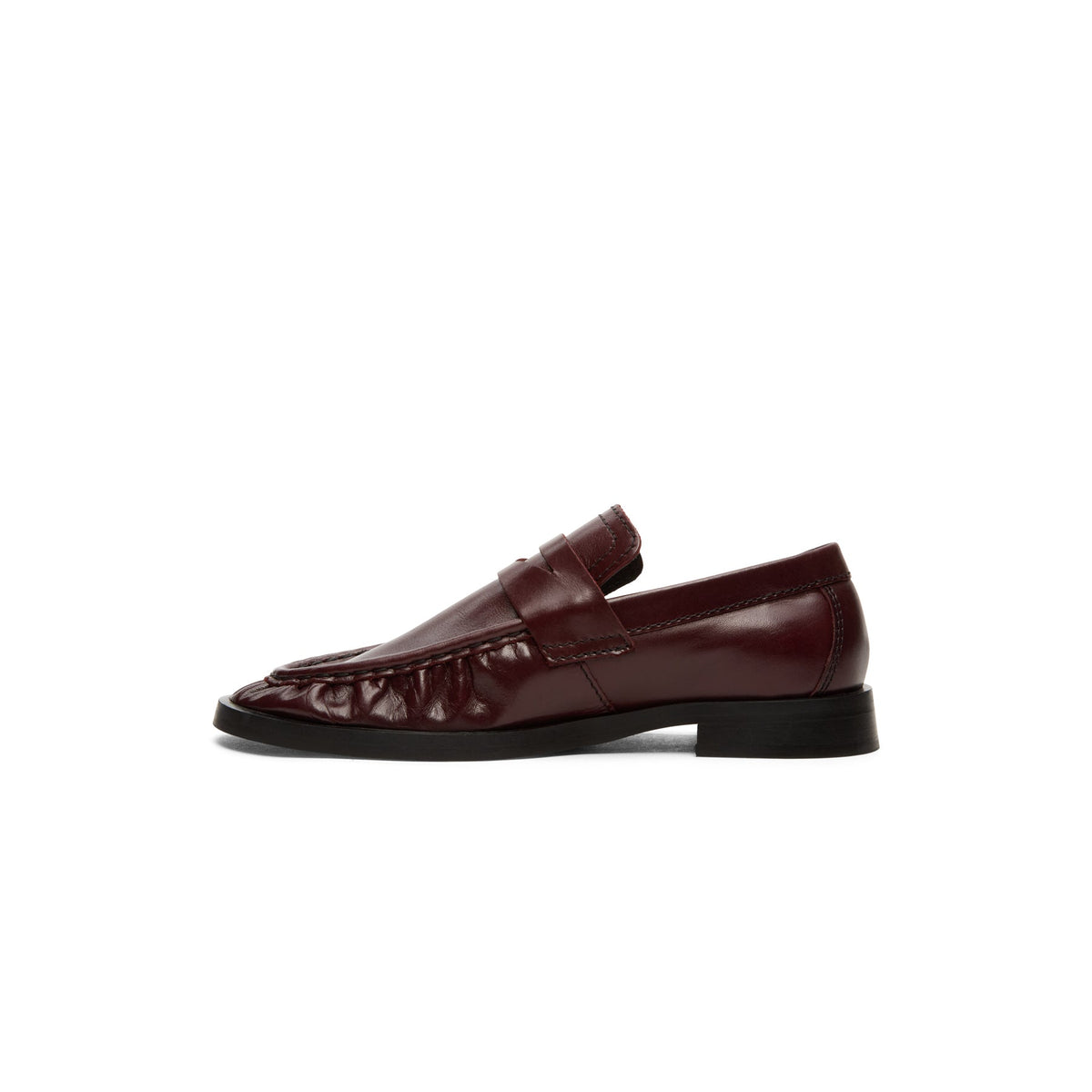 Miista Zita Burgundy Moccasin Loafers (Burgundy) - Image 2