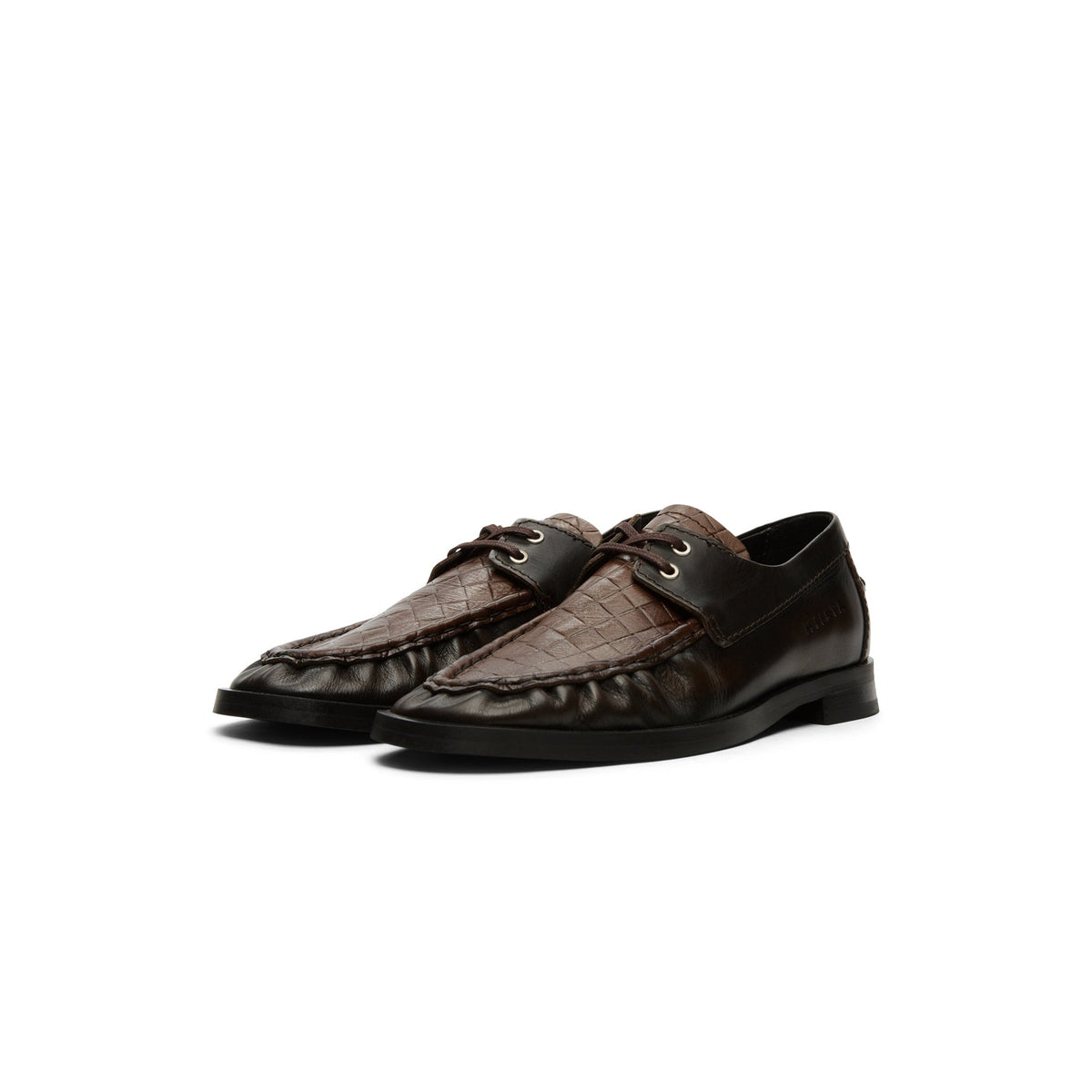 Miista Edelira Brown Derby Loafers (Brown) - Image 3