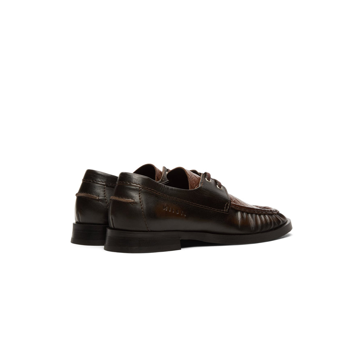 Miista Edelira Brown Derby Loafers (Brown) - Image 4