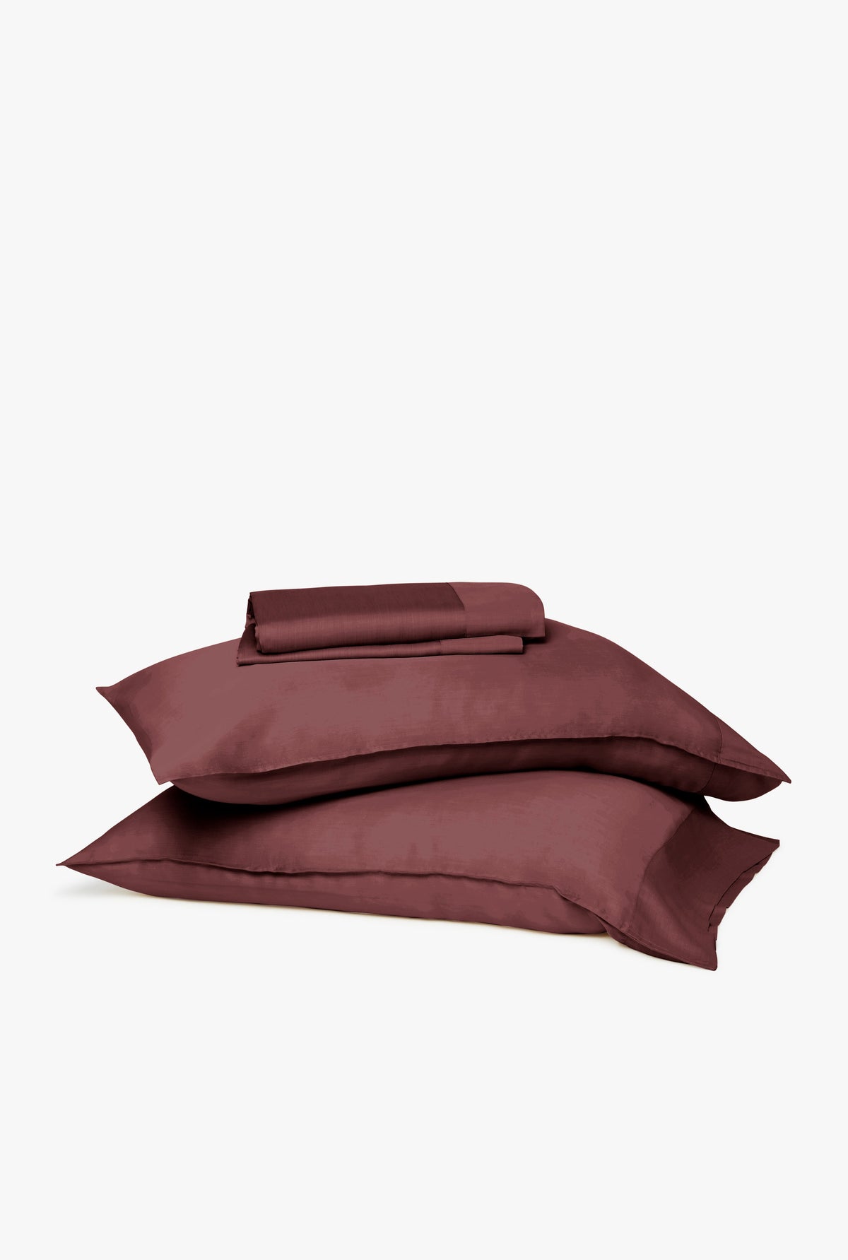 Breeze Pillowcases - Burgundy