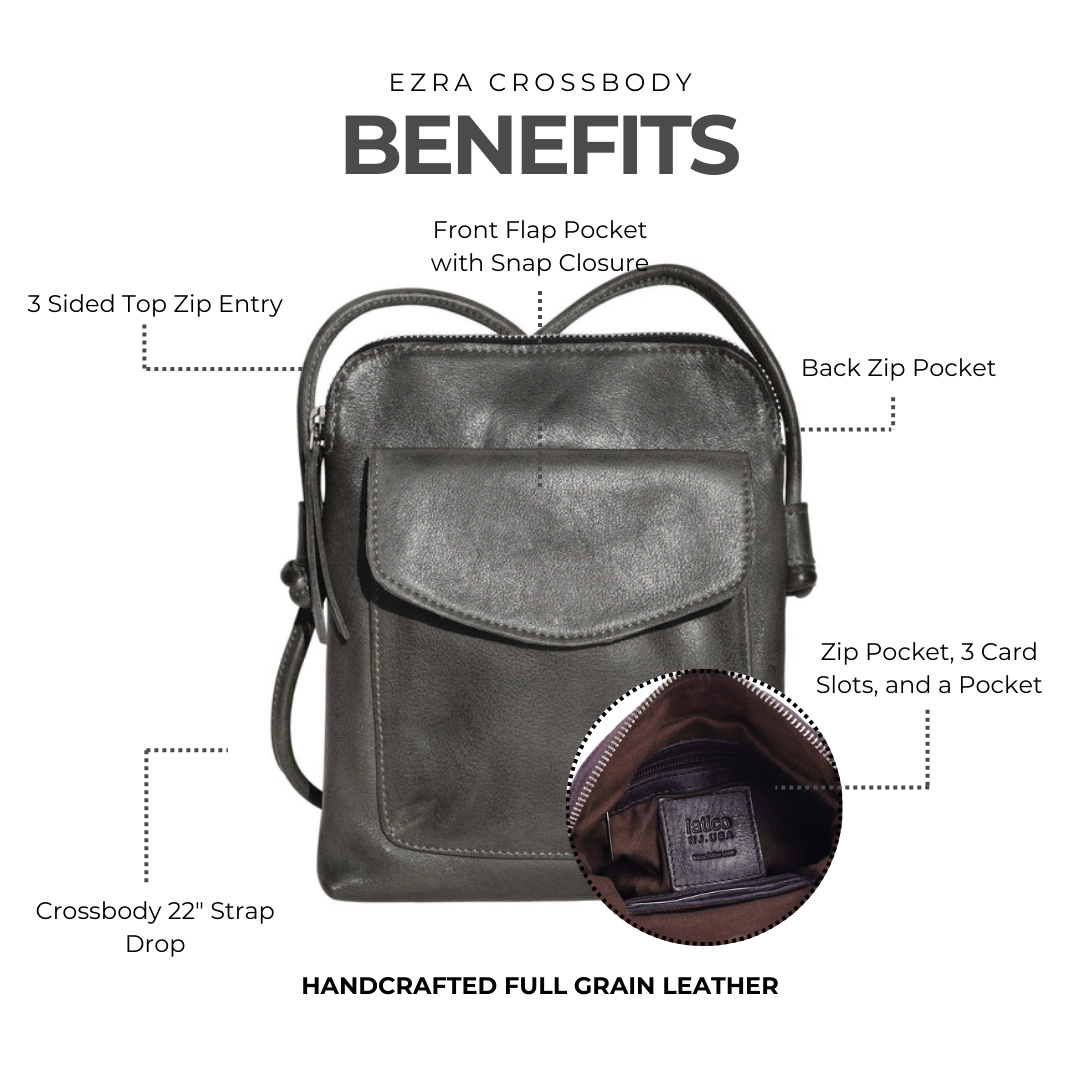 Ezra Leather Crossbody Bag - Image 4