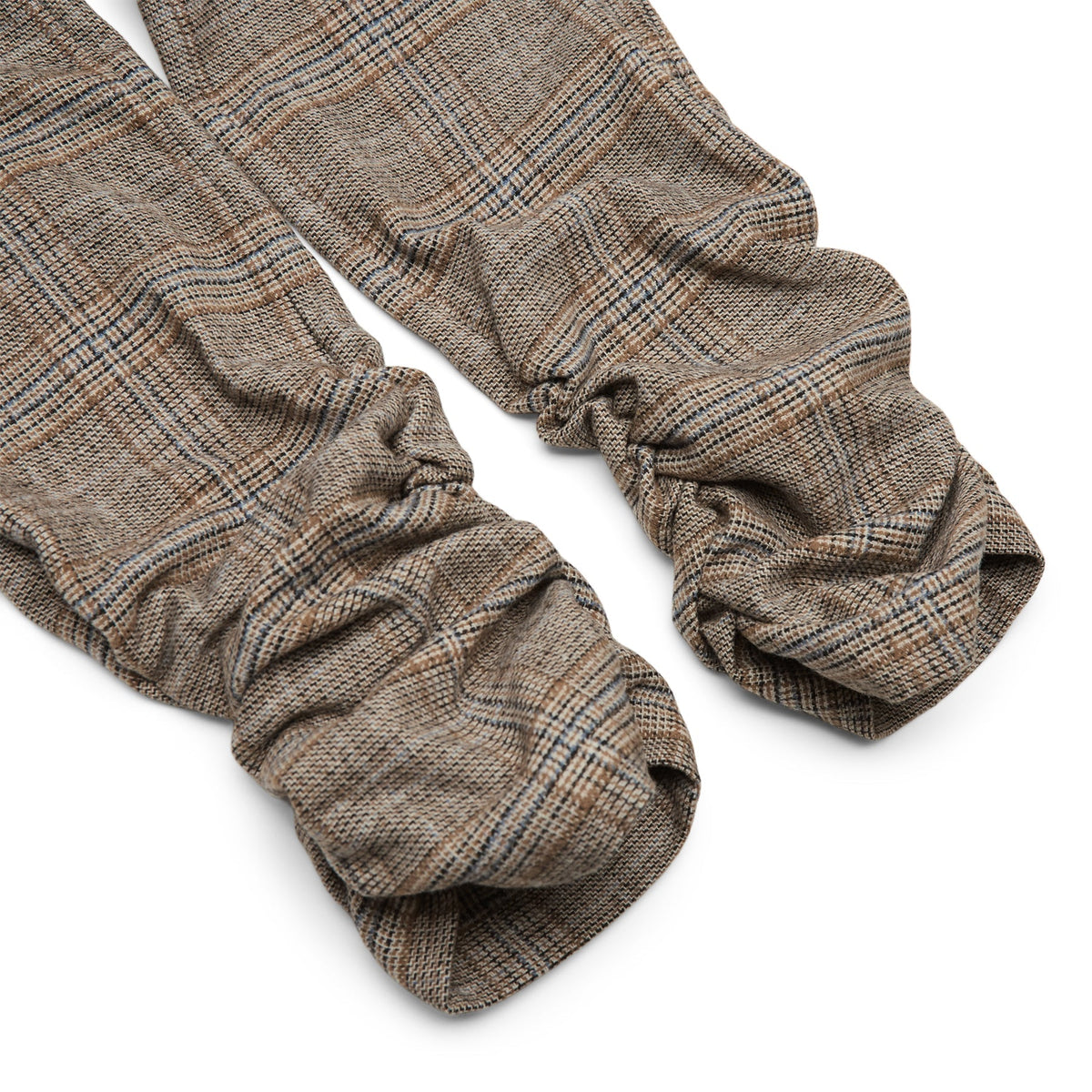 Danielle Guizio Ruched Hem Tartan Pant (Green multi) - Image 5