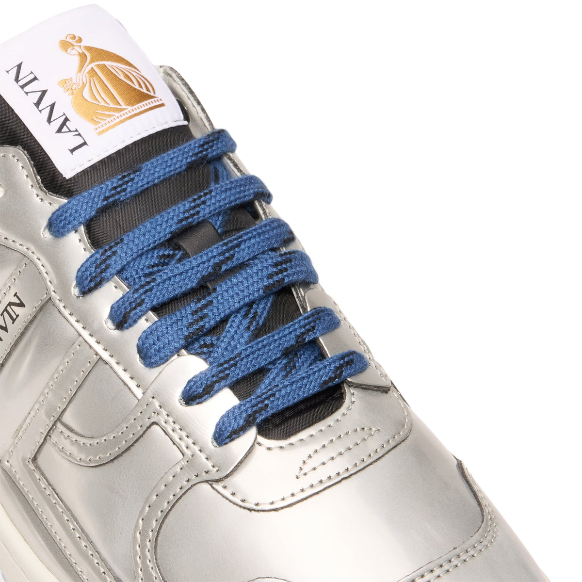 Lanvin Clay Mesh Sneakers (Silver) - Image 7