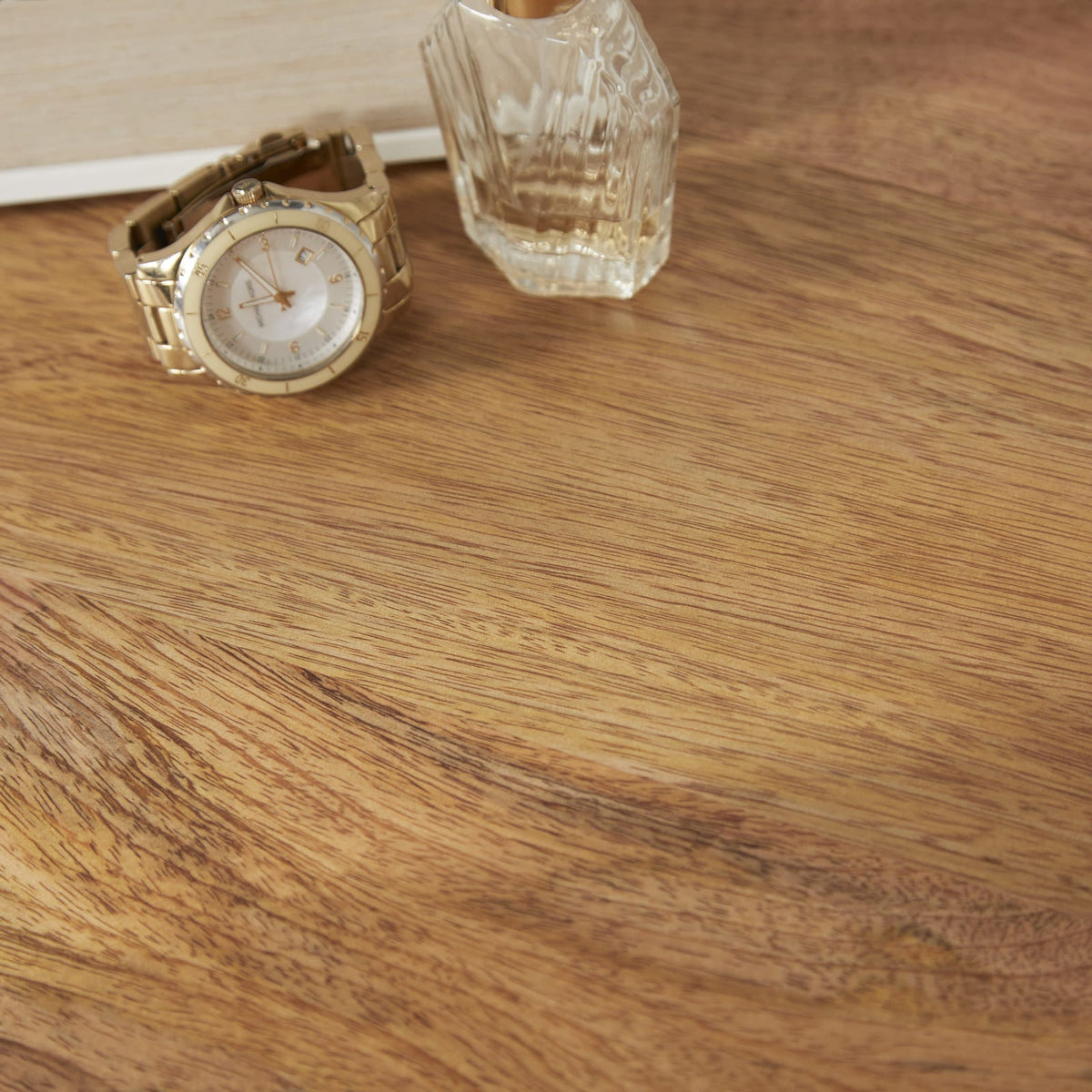 Rustic Mango Wood Bedside Table with 2 Drawers - Image 11