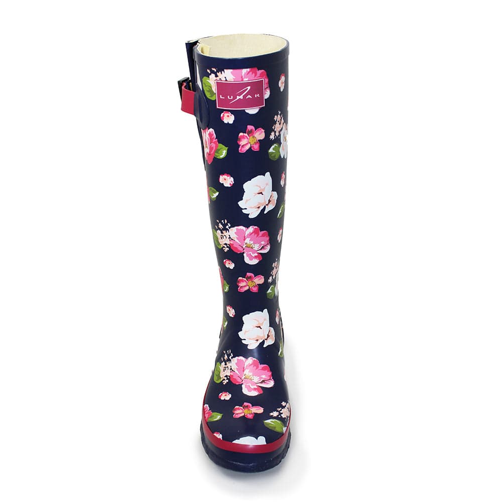 Lunar Floral Wellington - Blue - Image 4