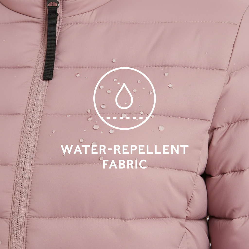 Gibson Womens Insulated Padded Jacket - Faded Pink - Image 10